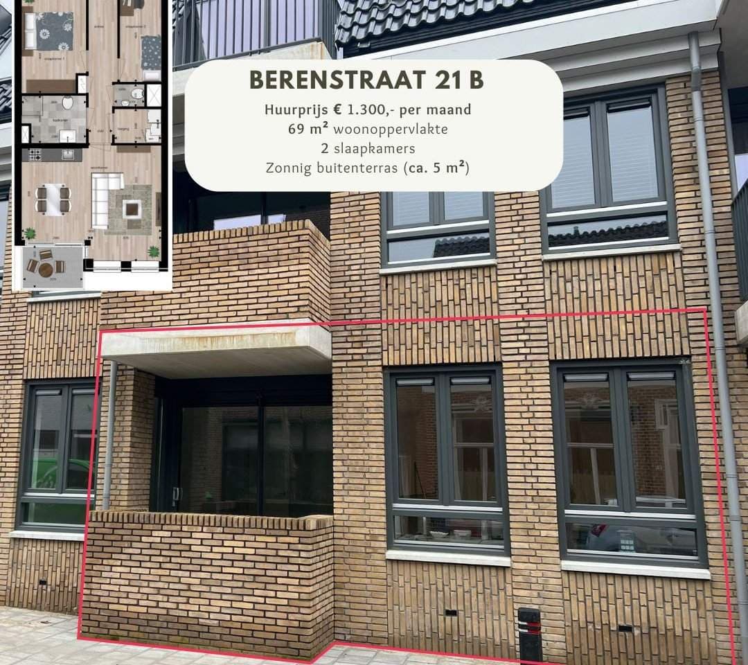 NieuwBerenstraat 21-B, Steenbergen - À Louer