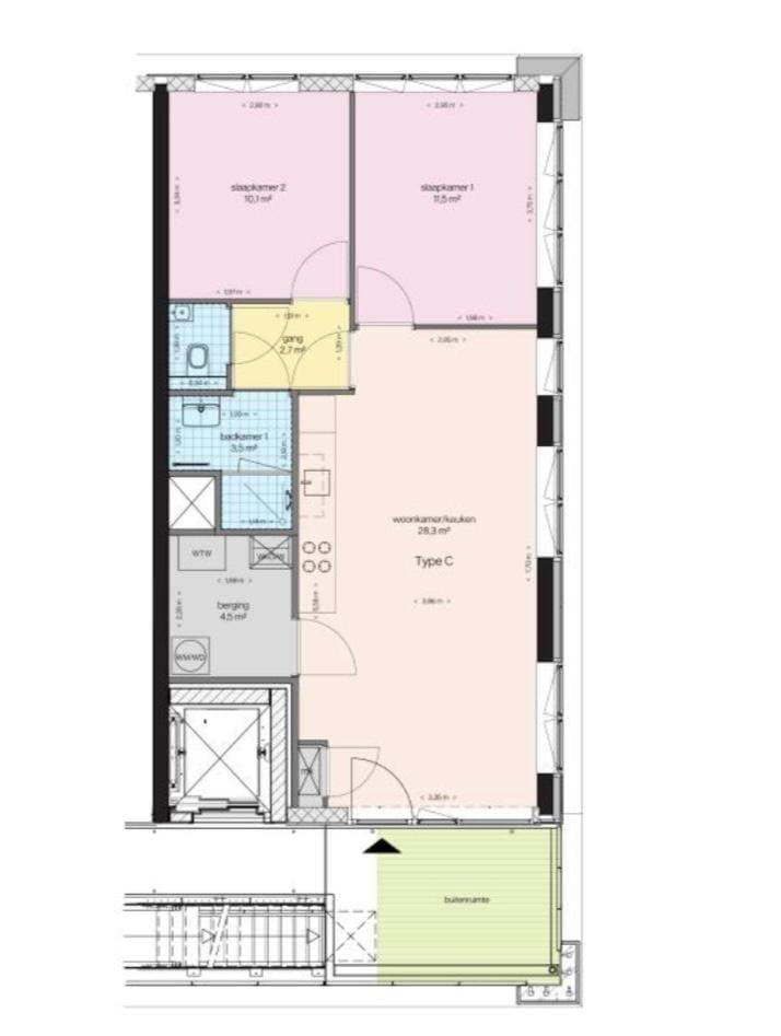 Chambre non meublée Haarlemmerweg, Amsterdam - À Louer