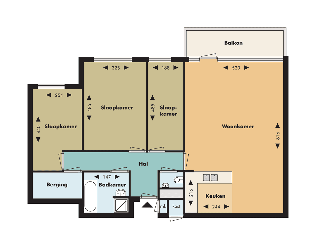 Appartement Venbergsemolen 109, Eindhoven