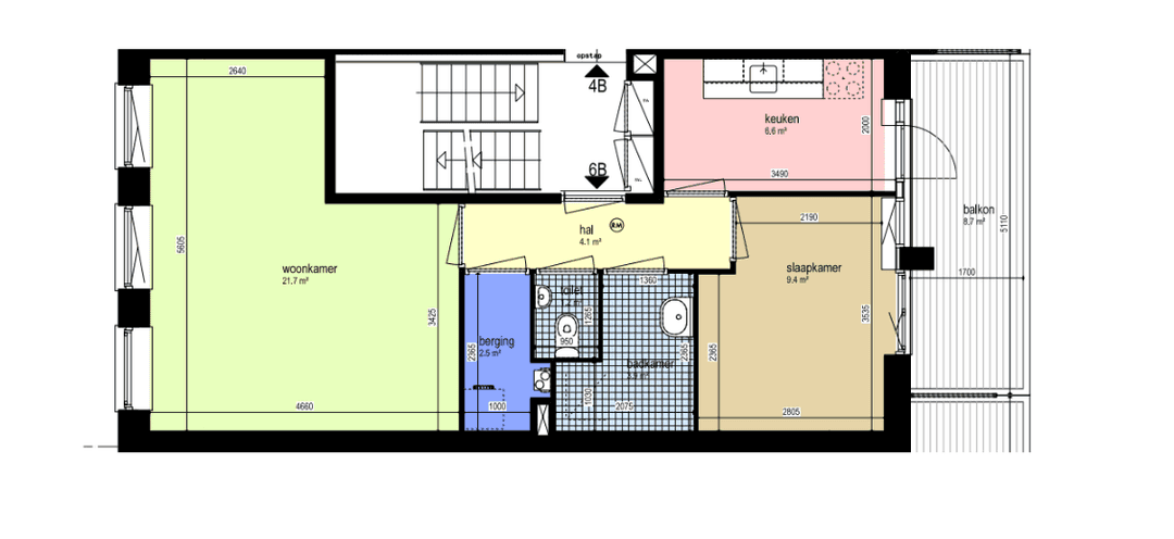 Apartment Kortenaerstraat 6B, Rotterdam - For Rent
