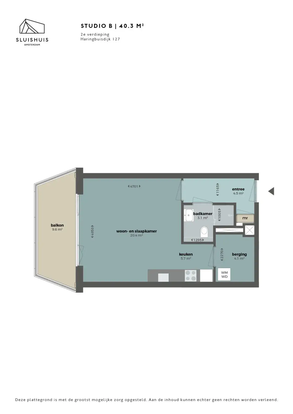 Studio Haringbuisdijk 127, Amsterdam - Te Huren