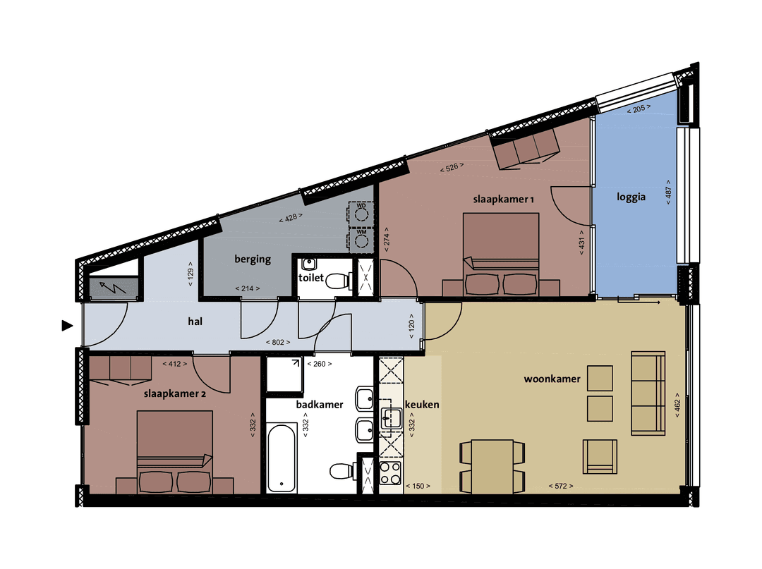 Appartement Brigantijnkade 25, Amsterdam - Te Huur