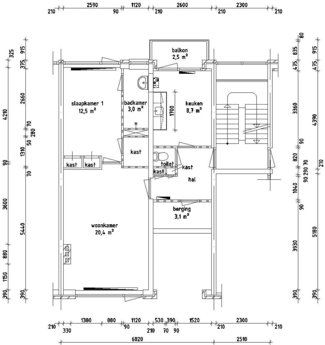 Apartamento en Planta Baja Fregatstraat, Den Helder - Alquiler