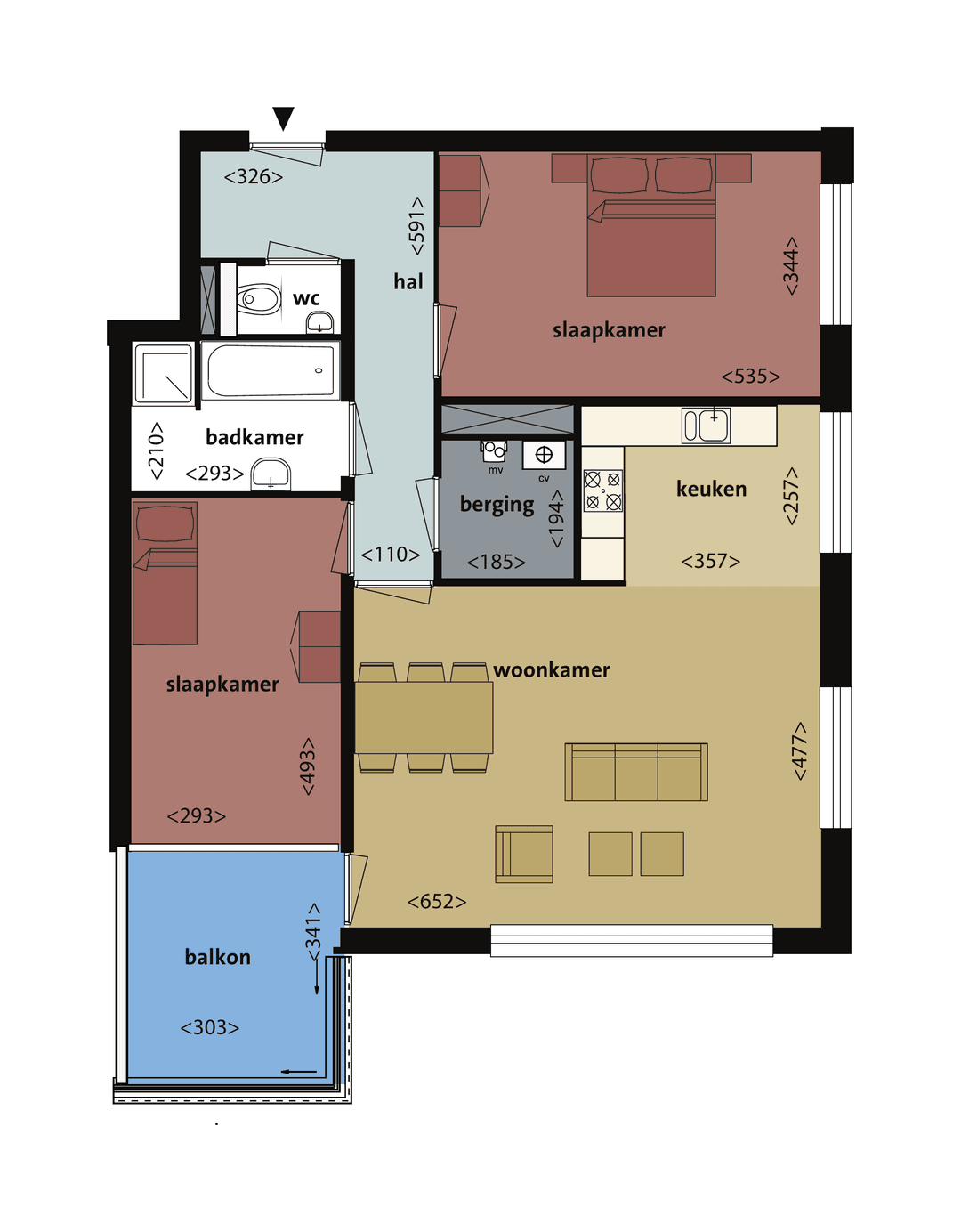 Appartement B. Merkelbachsingel 605, Amsterdam - Te Huur