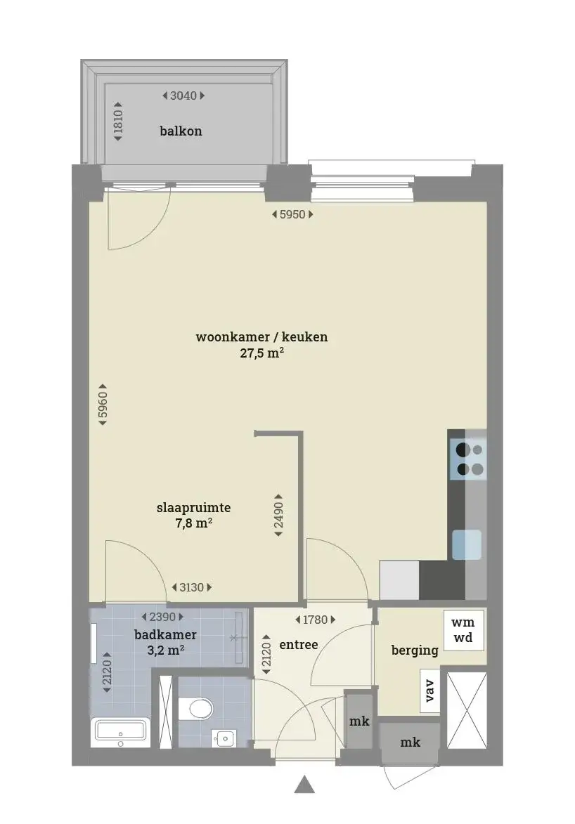 Studio Tt. Vasumweg 36-R2, Amsterdam Noord - Het Dok