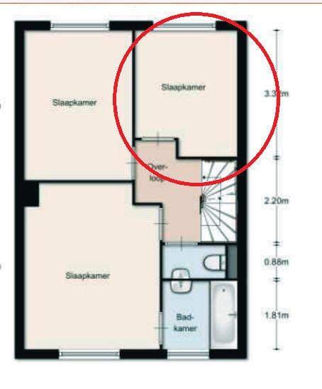 Gemeubileerde Kamer Keurvorststraat, Molenhoek - Te Huur