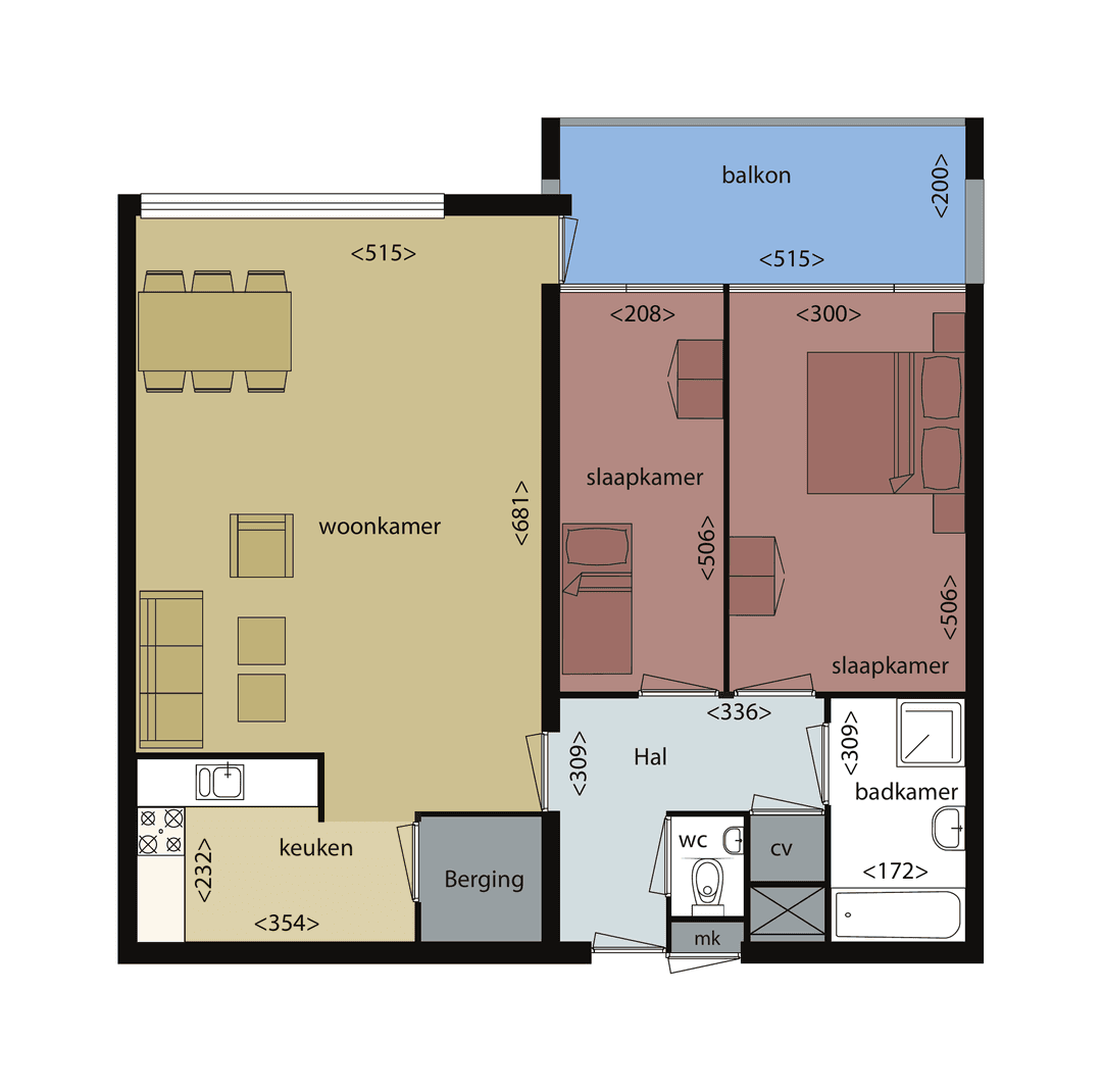 Appartement Blauwtjes 52, Breda - Te Huur