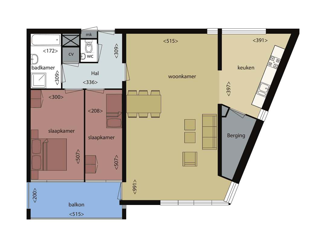 Appartement Blauwtjes 48, Breda - À Louer