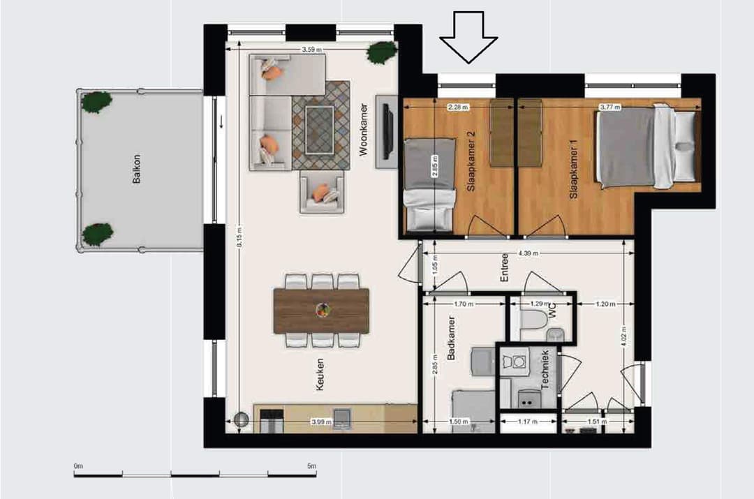 Gemeubileerde kamer Noorwegenkade, Almere — Te huur