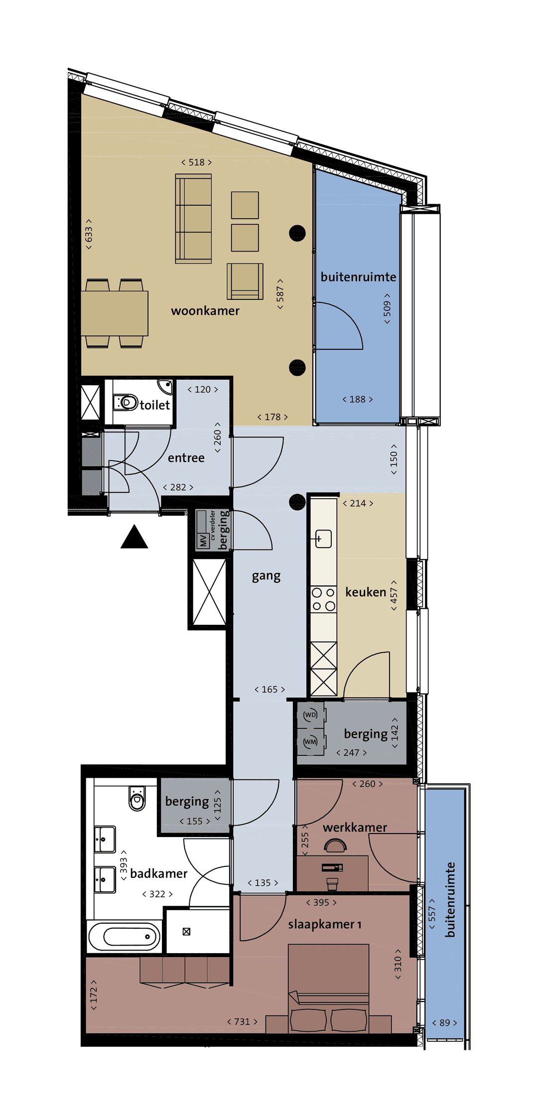 Appartement Lovensdijkstraat 9 B16, Breda - Te Huur