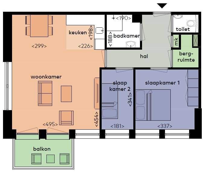 Appartement Noordzeelaan 36 G, Zwolle - Te huur