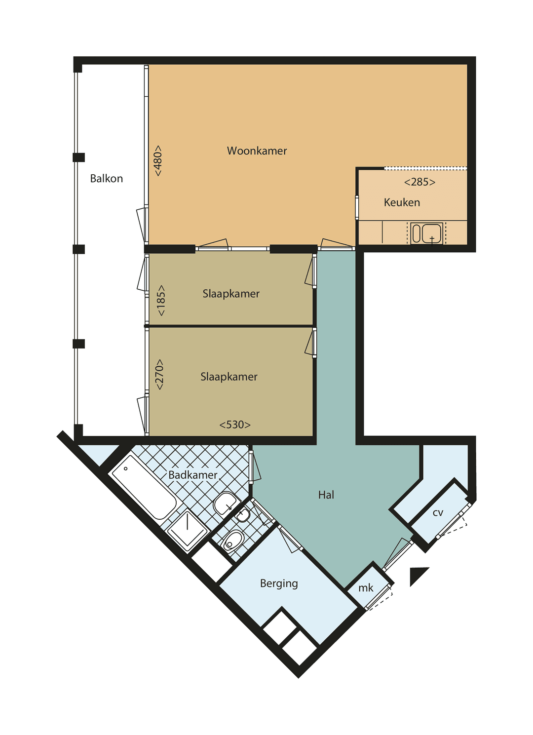 Appartement Anna Paulownahof 90, Tilburg - Te Huur