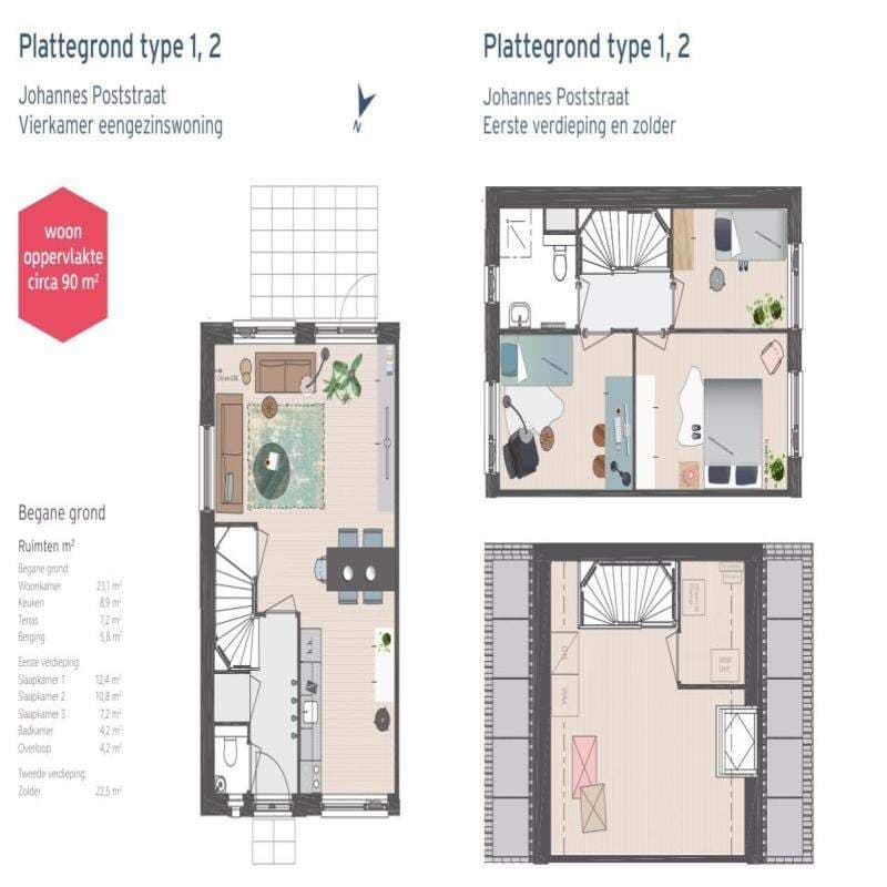 4-Kamer woning aan Johannes Poststraat, Hoorn - Te Huur