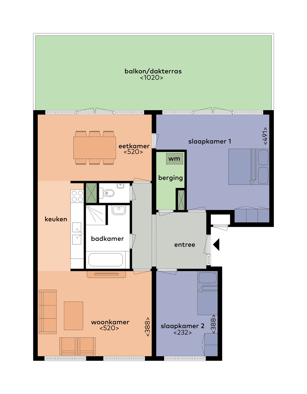 Appartement Clermontlunet 17 F, Maastricht - À Louer