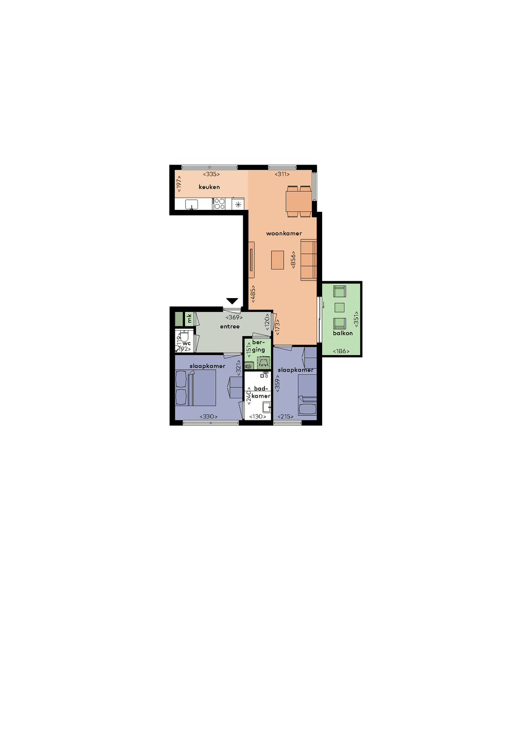 Appartement Noordzeelaan 10 R, Zwolle - Te Huur