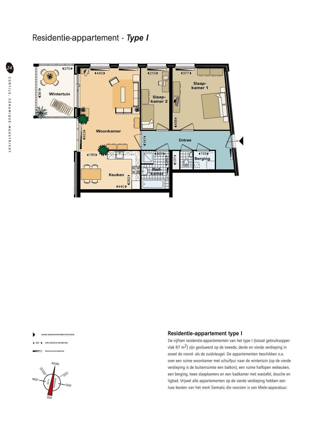 Appartement Sphinxlunet 61 C, Maastricht - Te Huur
