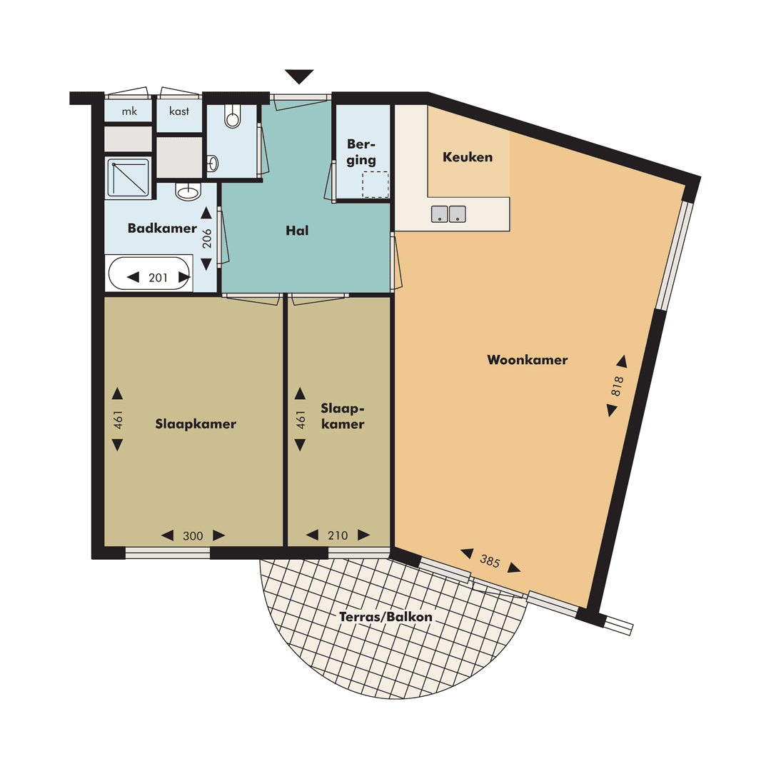 Appartement Pisastraat 115, 's-Hertogenbosch - Te Huur