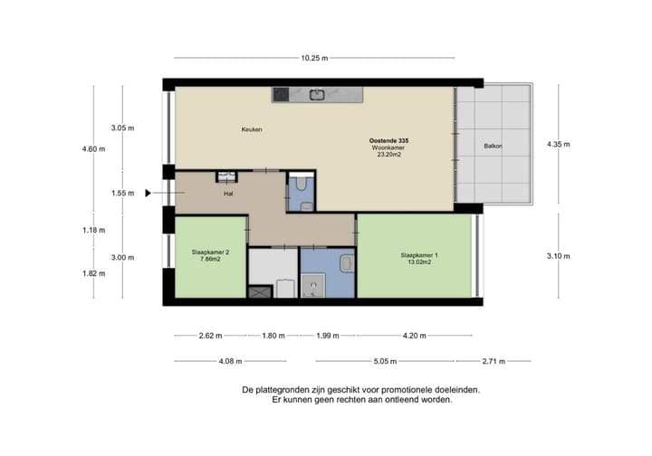 Oranjekade Appartement, Helmond Centrum - Te Huur