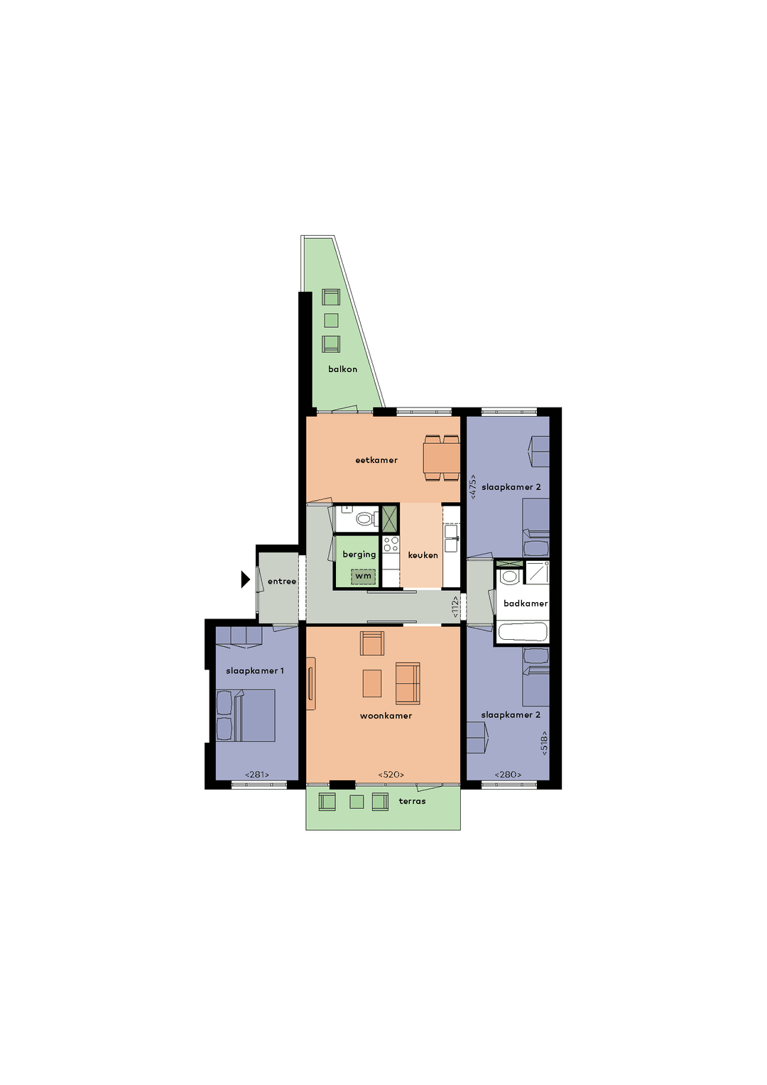 Appartement Clermontlunet 29 A, Maastricht - Te Huur