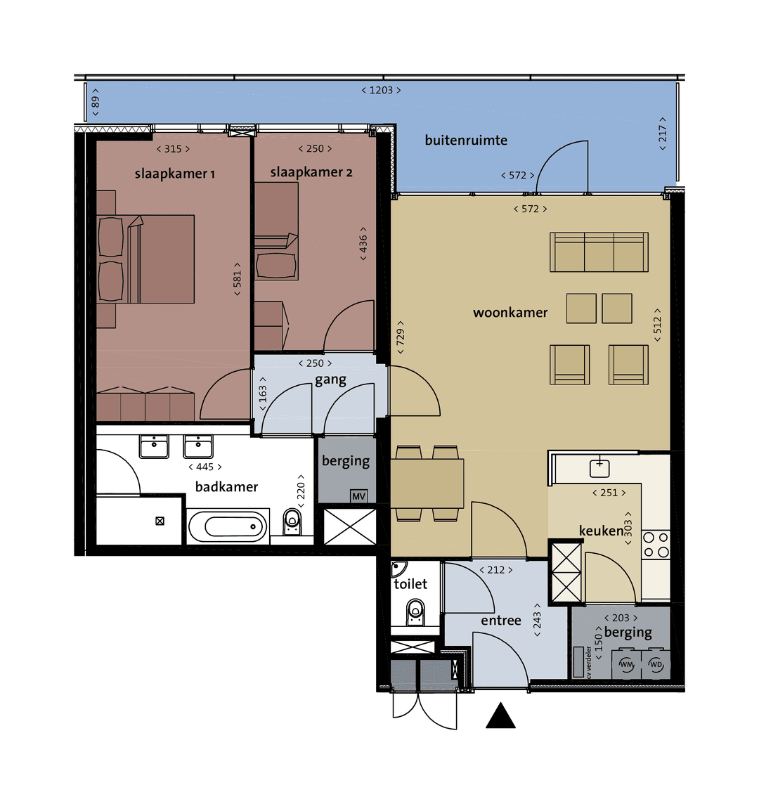 Appartement Lovensdijkstraat 11 C19, Breda - À Louer