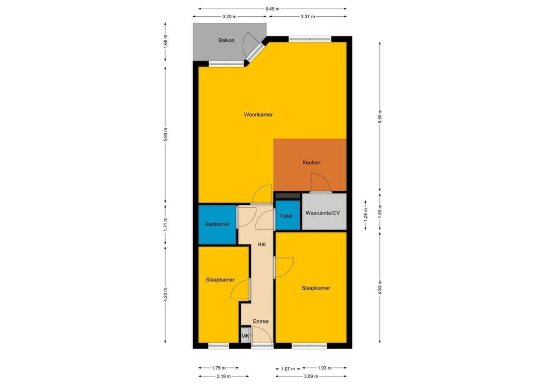 2 Bedroom Furnished Apartment, Marktlaan, Hoofddorp - For Rent