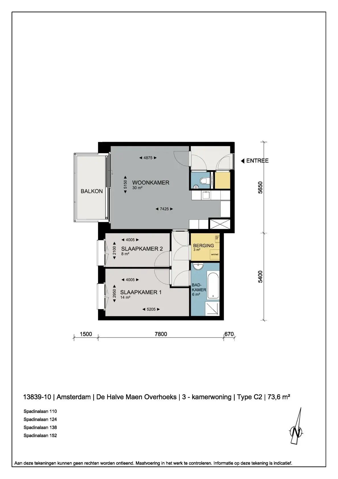 Spadinalaan 138, Amsterdam - appartement de 3 pièces