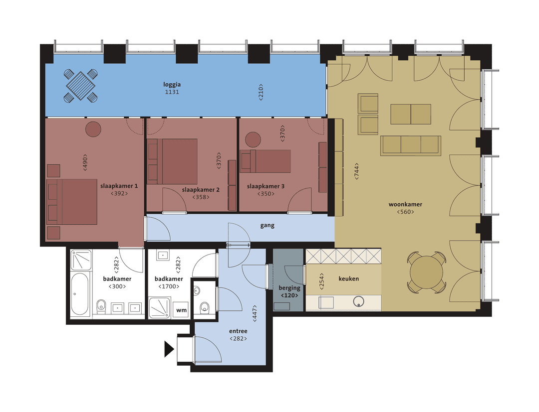 Appartement Boschcour 1 F, Maastricht - Te Huur