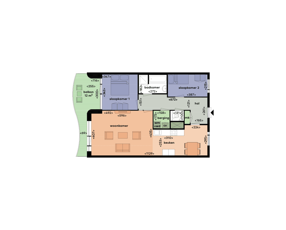 Appartement Luxemburgpromenade 198, Utrecht - Te Huur