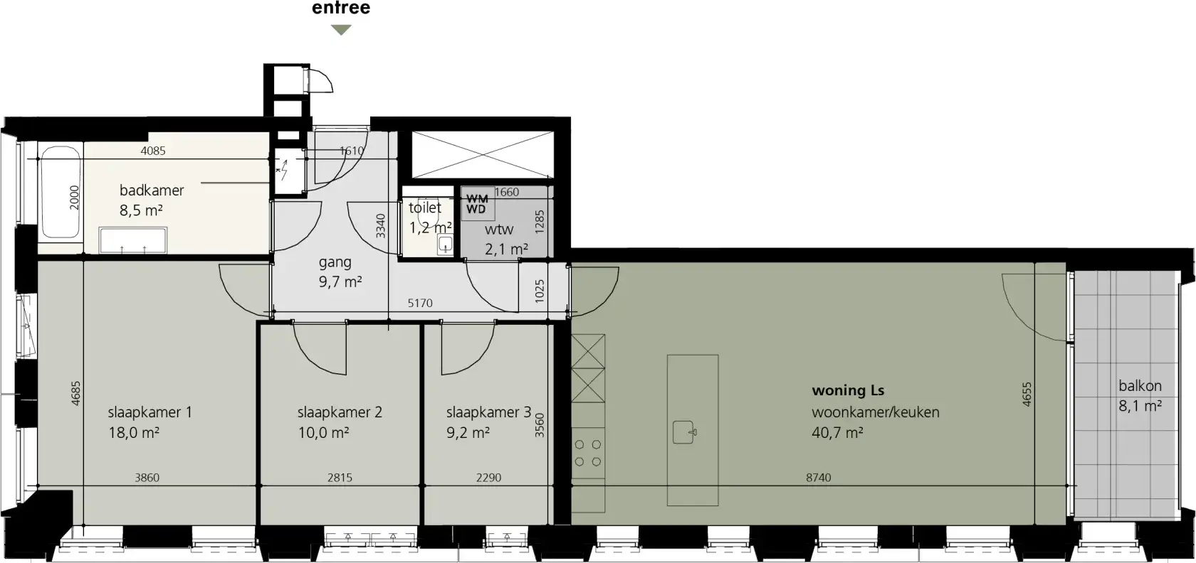 Pontsteiger 66, Amsterdam - 4-Zimmer-Wohnung