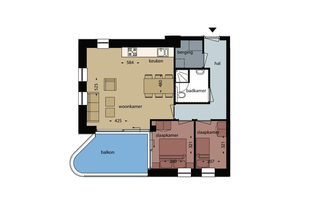 Appartement Antoon Der Kinderenlaan 50, 's-Hertogenbosch - Te Huur