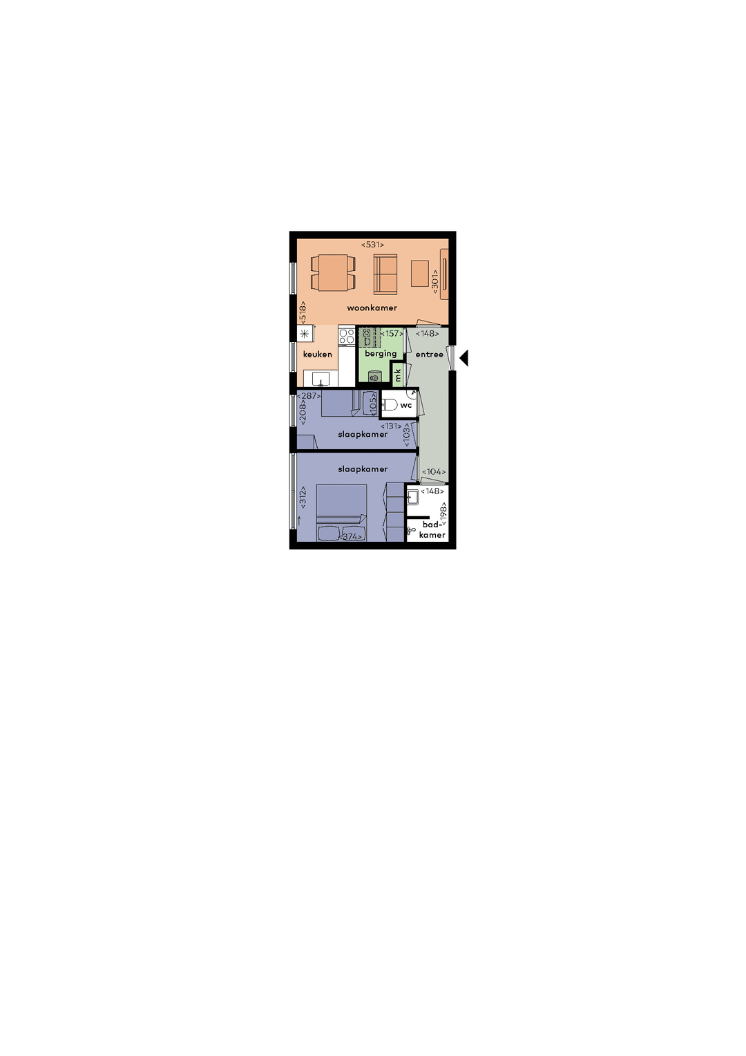 Appartement Noordzeelaan 10 C, Zwolle - Te Huur
