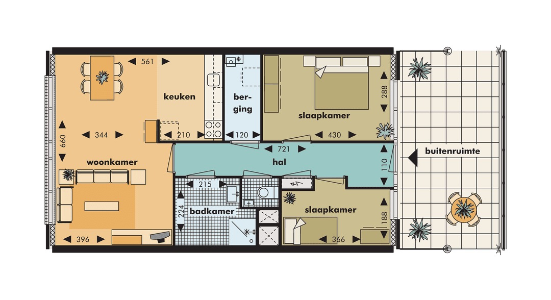 Appartement Haendelplein 91, Nieuw-Vennep - Te Huur