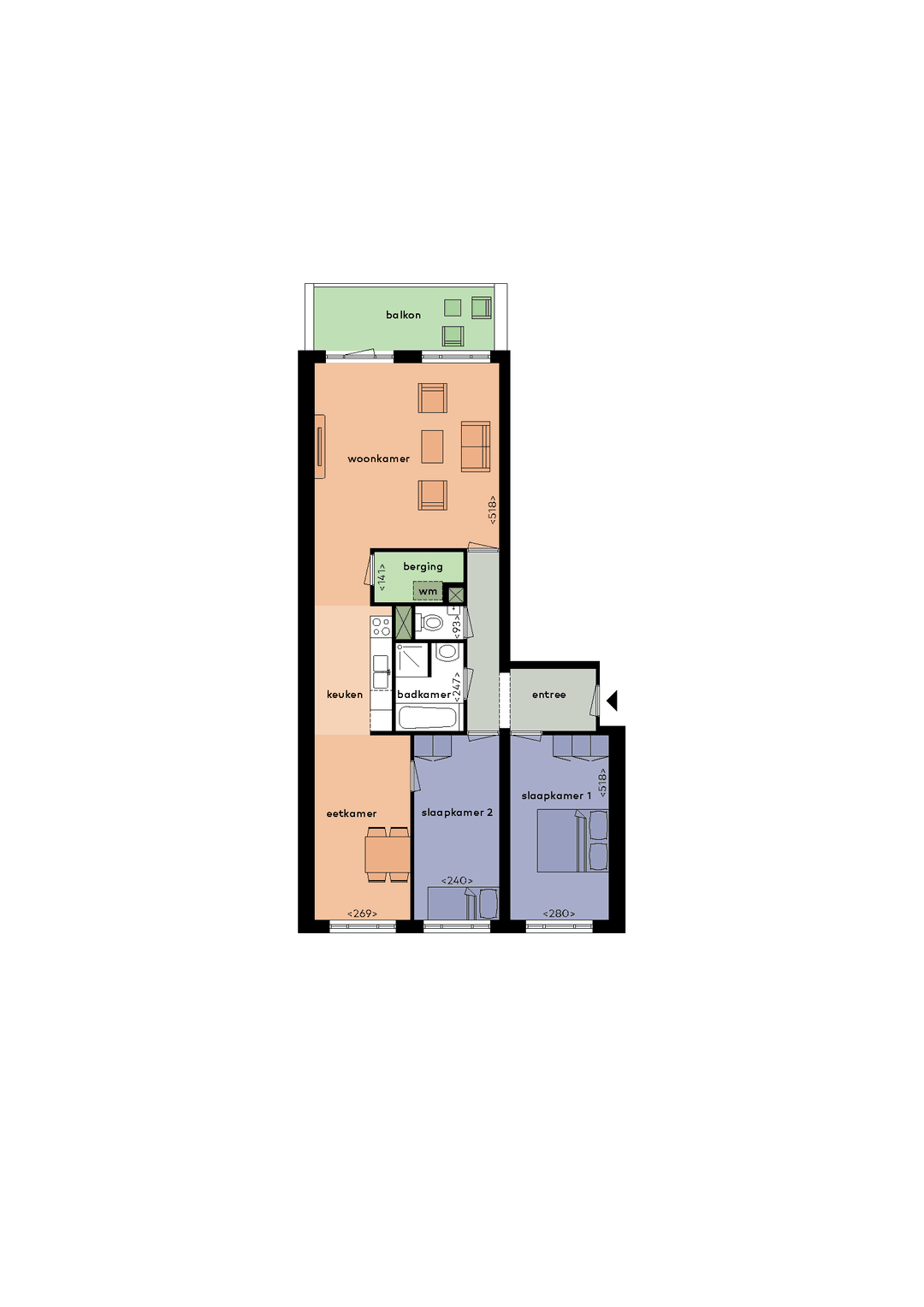 Appartement Clermontlunet 17 A, Maastricht - Te Huur