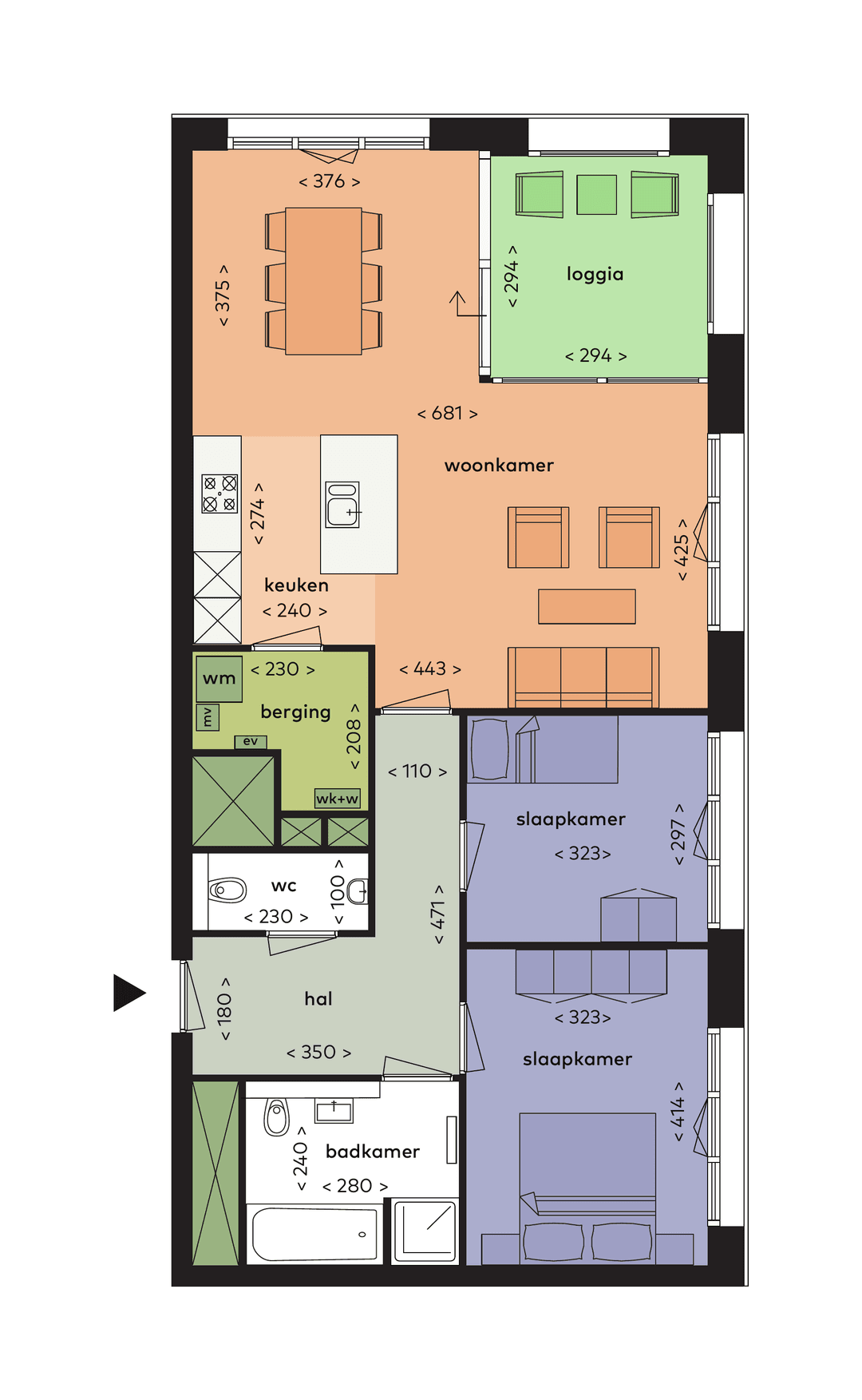 Appartement Hofvijver 153, 's-Hertogenbosch - Te Huur