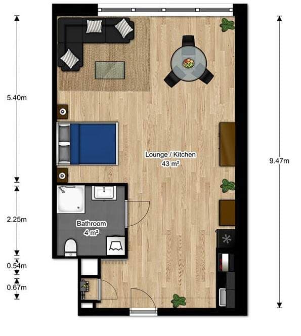 Studio à The Cohesion Cobana, Rotterdam - À Louer