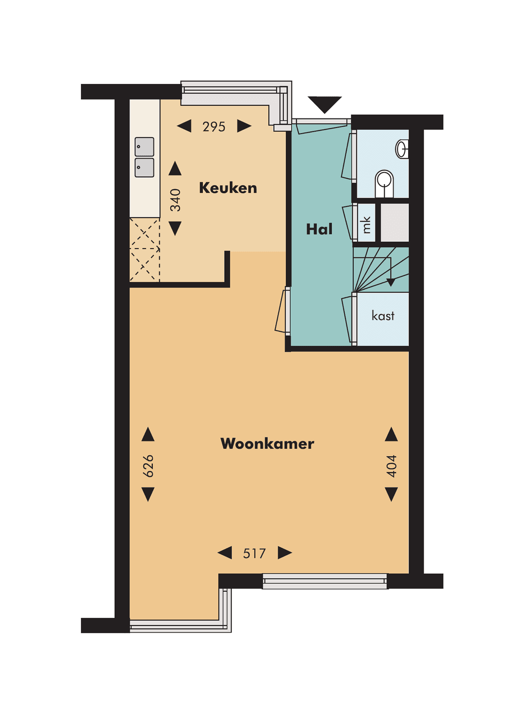 Appartement Ster Bastion 17, Velserbroek - Te Huur