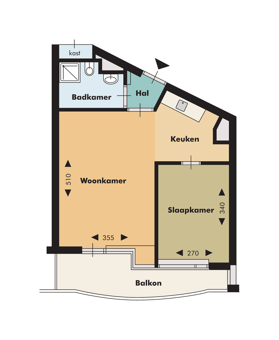 Appartement Admiraal de Ruyterweg 273, Rotterdam - Te Huur