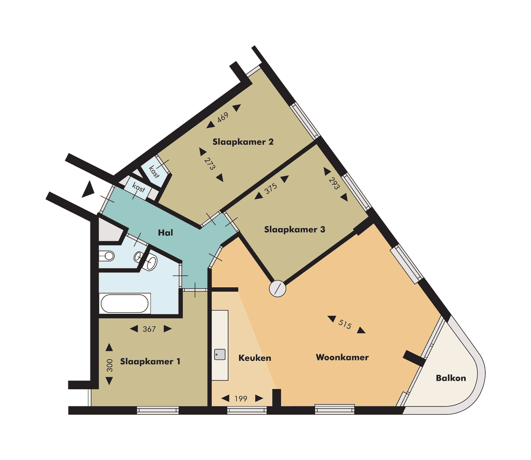Appartement Admiraal De Ruyterweg 291, Rotterdam - Te Huur