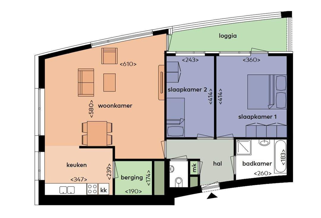 Appartement Van Ravesteyn-erf 484, Dordrecht - Te Huur