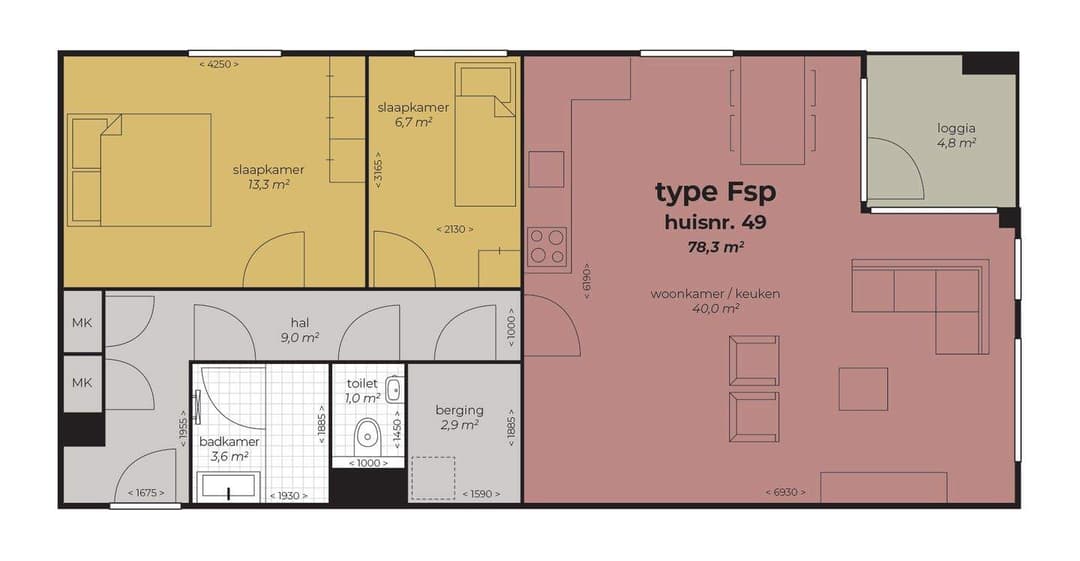 Appartement Toon Dupuisstraat, Purmerend - Begane Grond