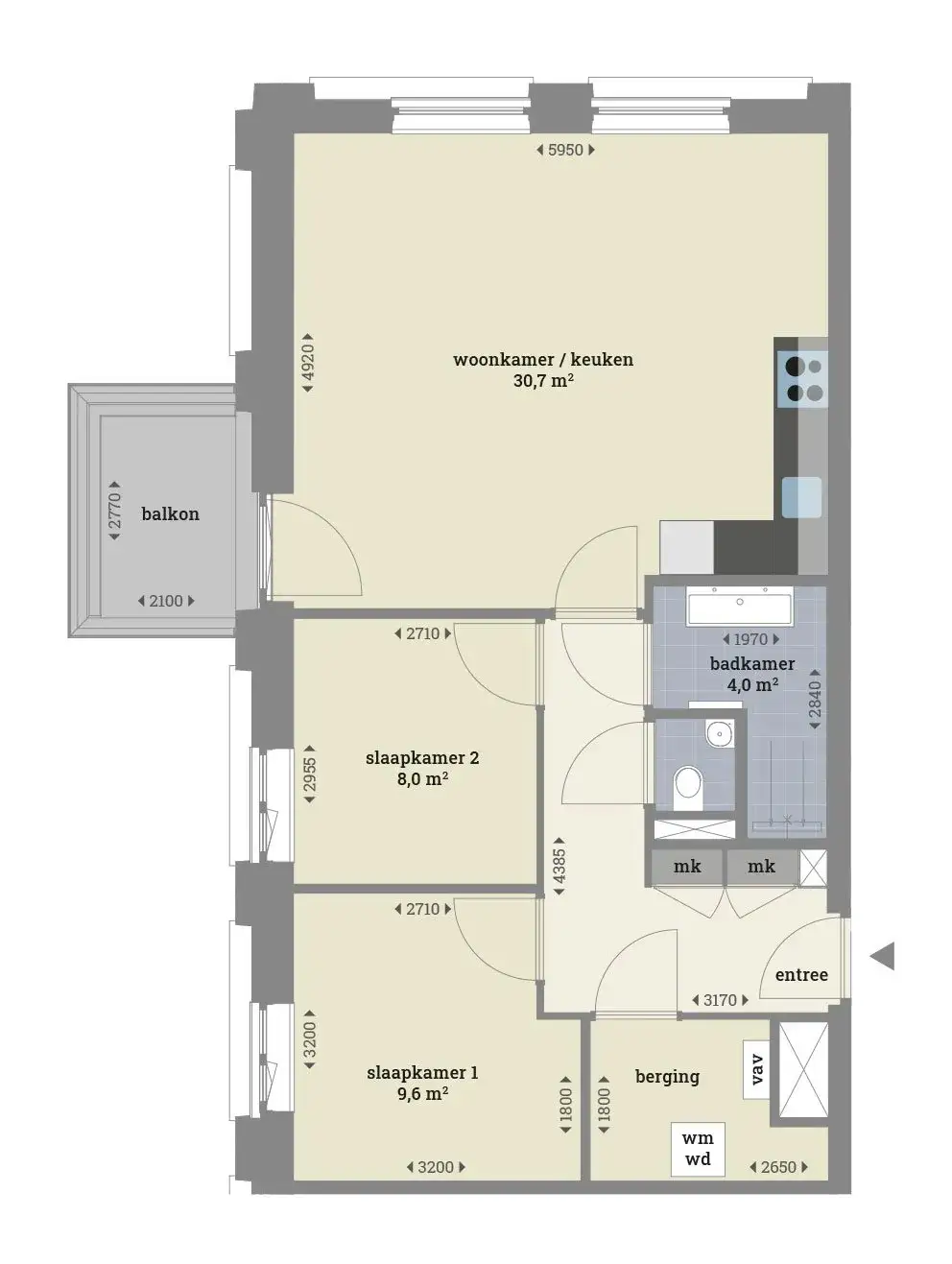 Tt. Vasumweg 36-L7, Amsterdam - 2-Bed Apartment