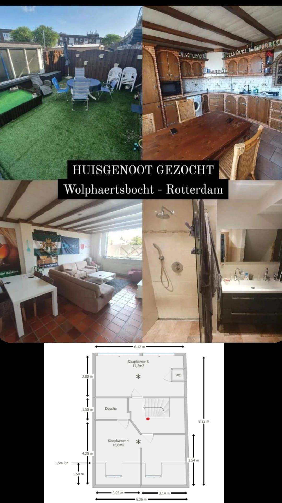 Teppichlose Zimmer zur Miete, Wolphaertsbocht, Rotterdam