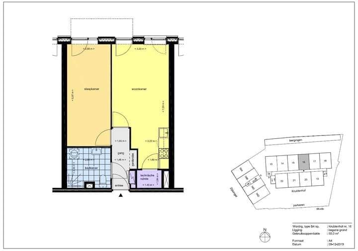 Kruidenhof 16, Leiden - Erdgeschoss 2-Zimmer-Wohnung
