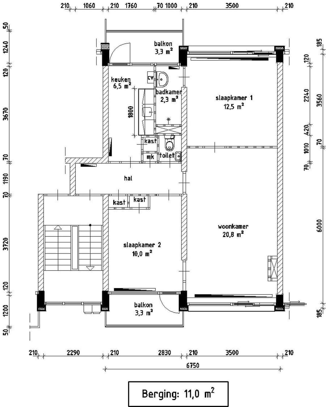 First Floor Apartment at Waddenzeestraat, Den Helder - For Rent