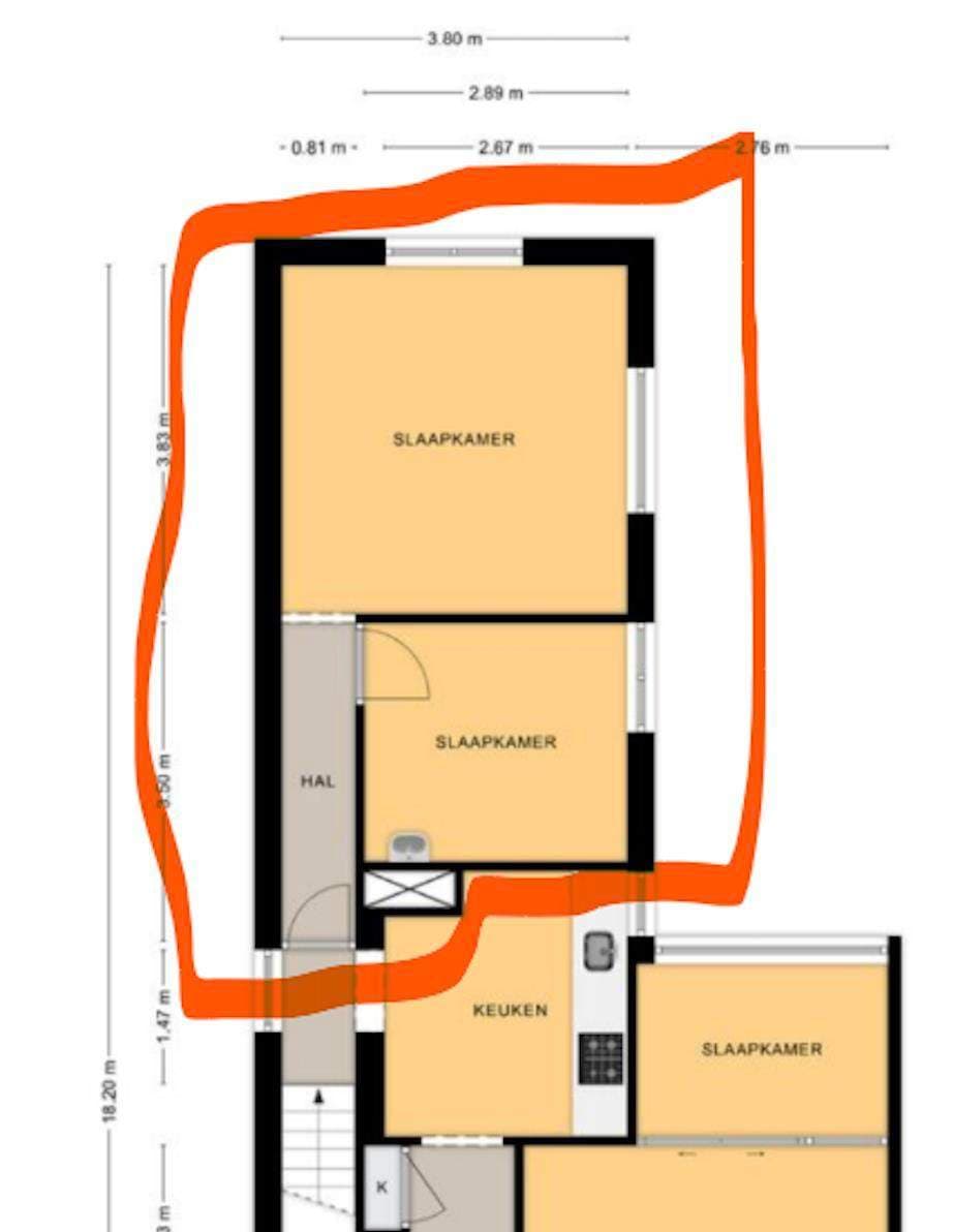 Kamer te huur aan de Amsterdamseweg, Arnhem