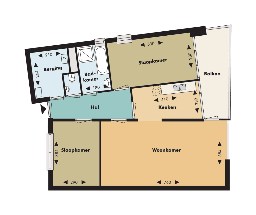 Apartment Clazina Kouwenbergzoom 218, Rotterdam - For Rent