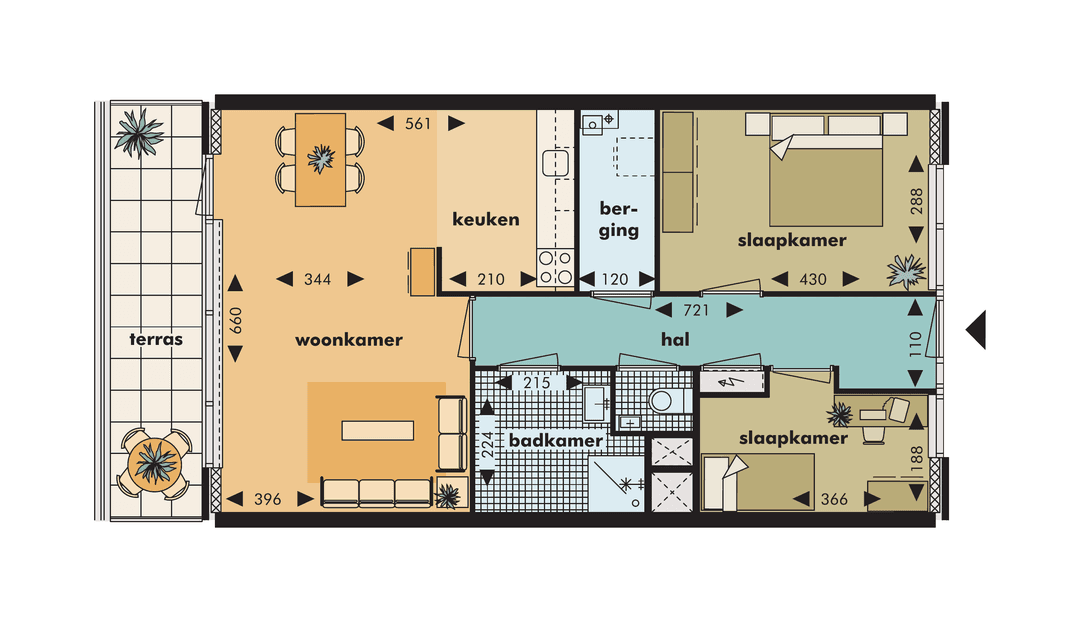 Appartement Haendelplein 71, Nieuw-Vennep - Te Huur