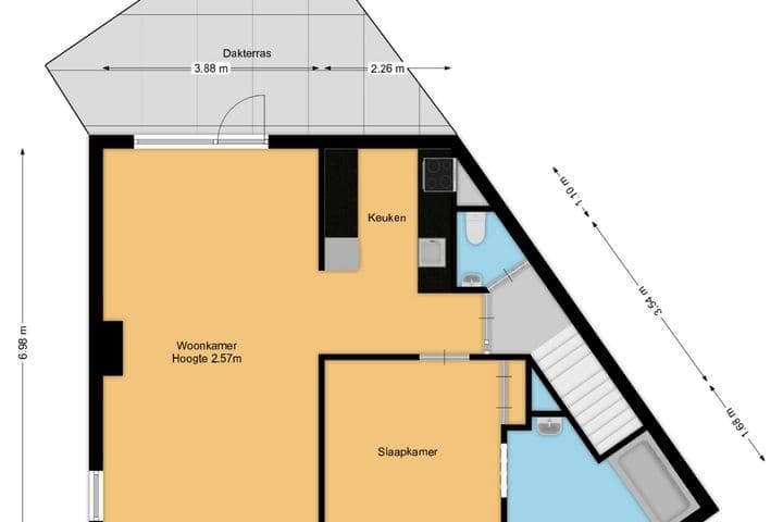 Uncarpeted Apartment Laandwarsstraat, Baarn - For Rent