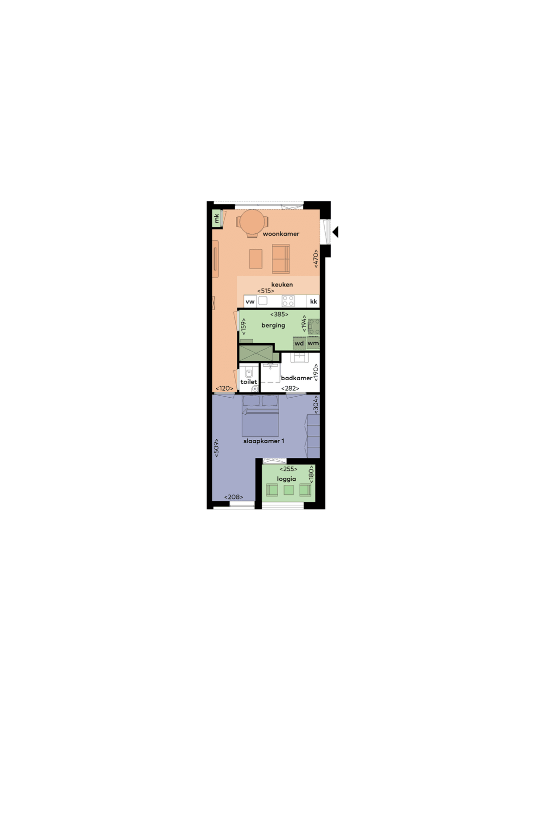 Appartement Punt Sniep 509, Diemen - À Louer