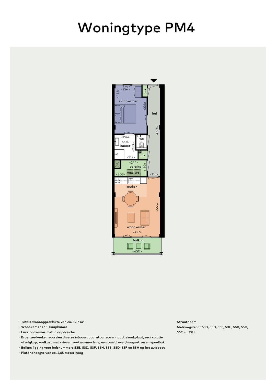Appartement Melkwegstraat 55 H, 's-Gravenhage - À Louer